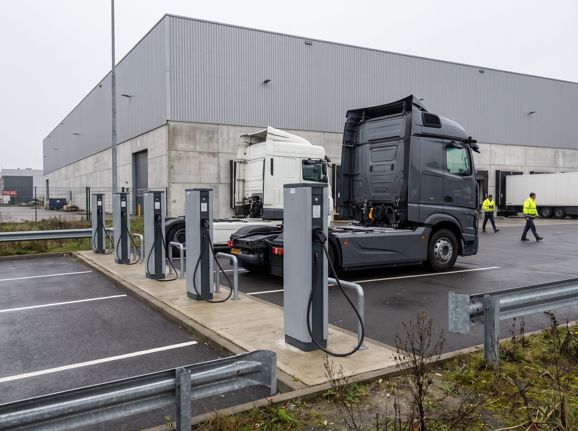 Depot mit Ladepunkten in Betrieb