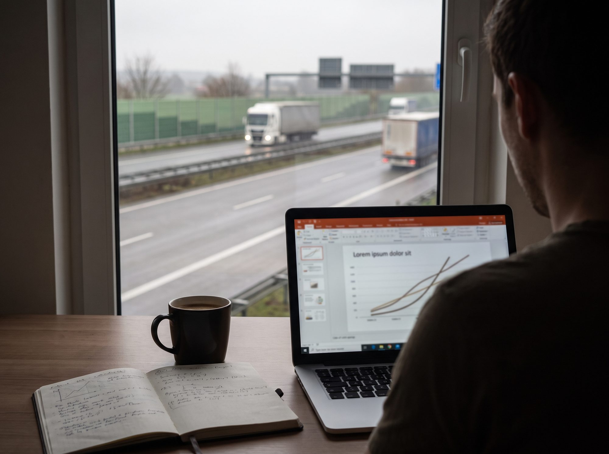 Online-Webinar, Bildschirm mit TCO-Kurve
