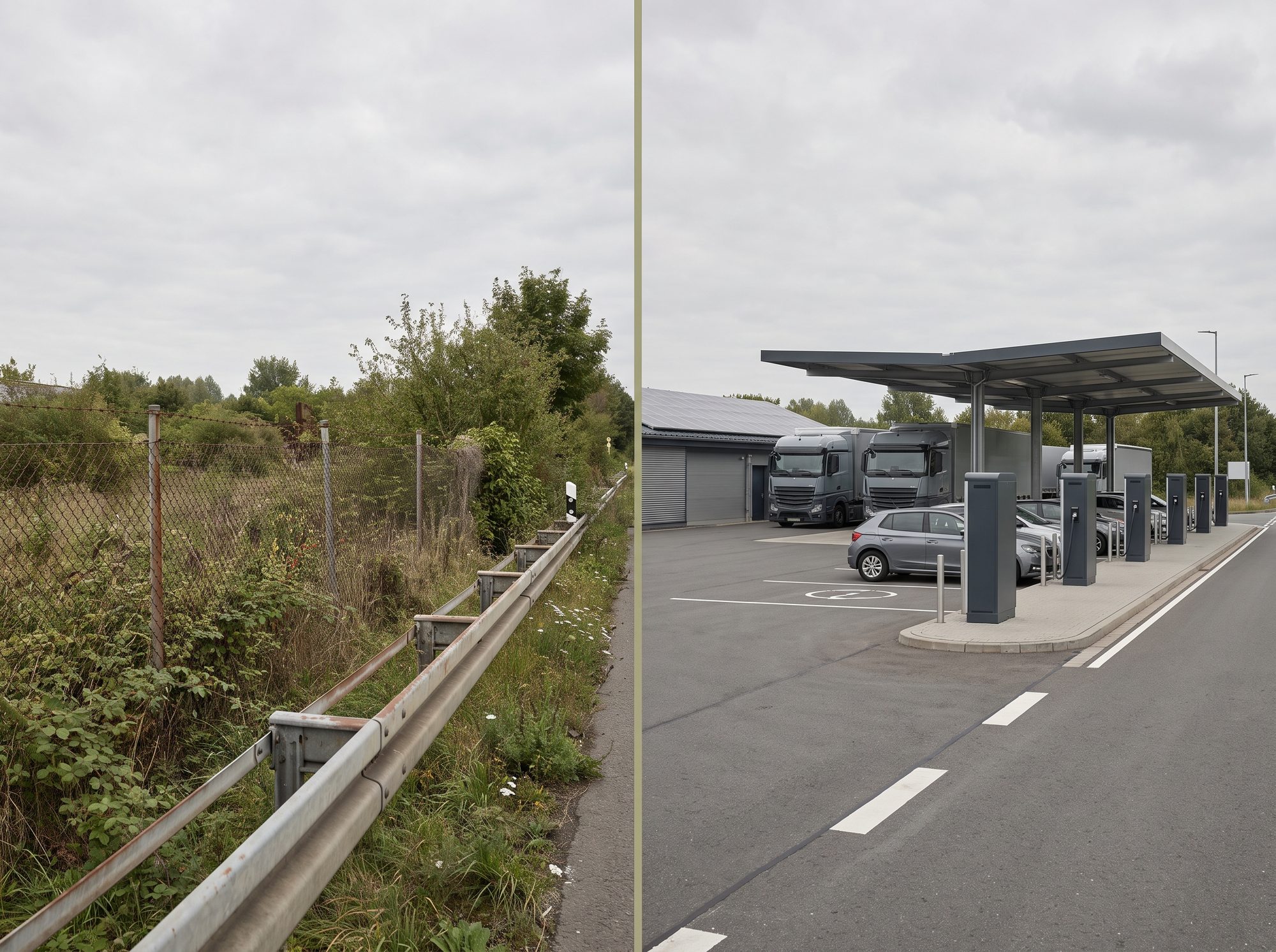 Vergleich: ungenutzte Fläche vs. Ladepark-Ertrag